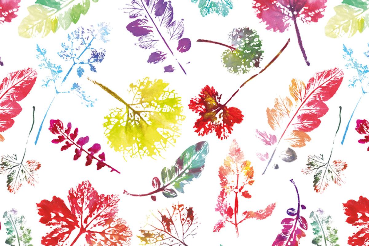 2 watercolor leaves patterns, a Pattern Graphic by kizi (Photo 2 of 3)