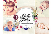 15 Hello Baby Photoshop Actions, an Action Add-On by DreamColor (Thumbnail 1 of 6)