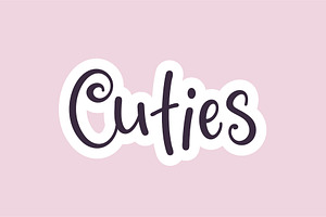 Cuties - Handwritten Font