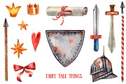 Old Fairy Tale - Watercolor Clip Art, an Animal Illustration by Mashamashastu (Thumbnail 6 of 16)