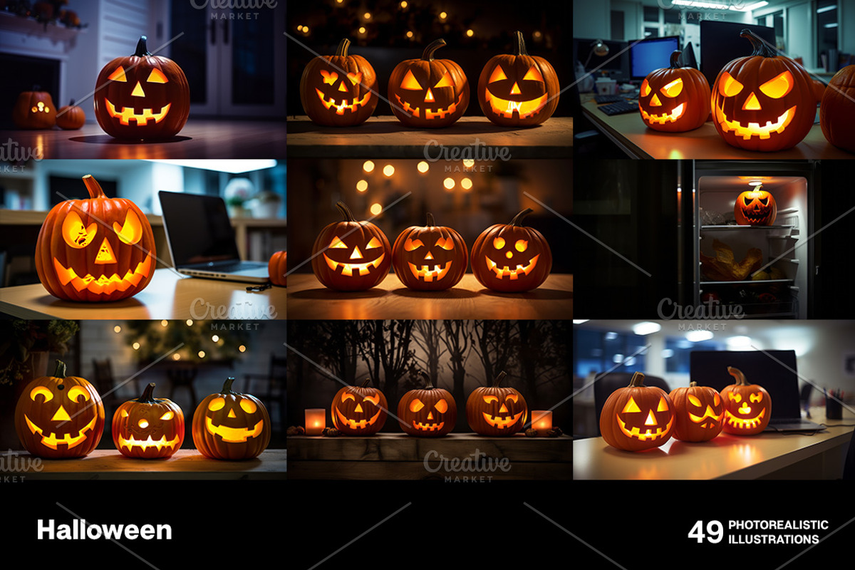 Halloween. 49 images, a Holiday Photo by Handmadefont (Photo 6 of 12)