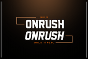 NFC ONRUSH DISPLAY FONT, a Sans Serif Font by Haws.std (Thumbnail 3 of 7)