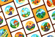 75 Landscape Flat Icons, an Emoji Icon by Creative Stall (Thumbnail 8 of 10)