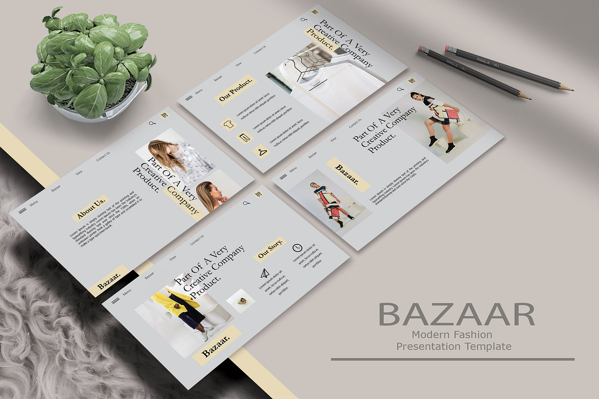 BAZAAR - Powerpoint Template, a Presentation Template by TypeMakers