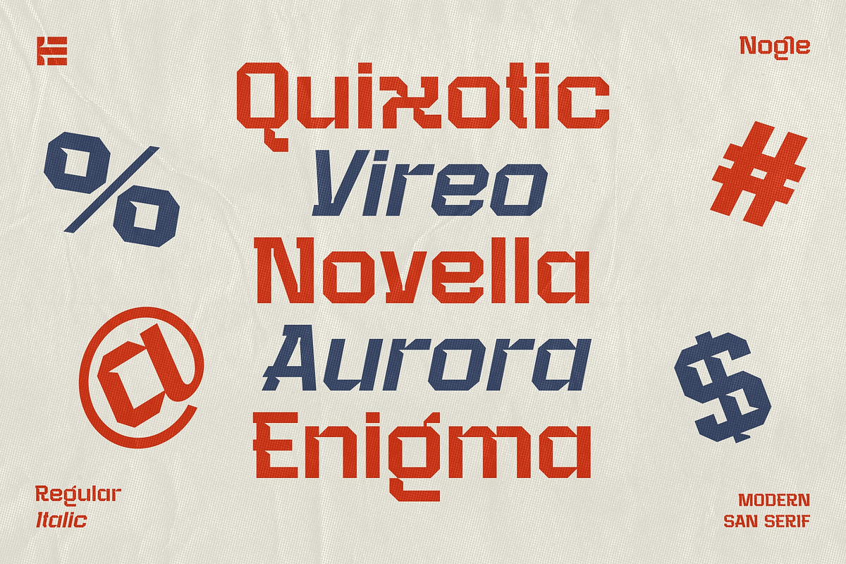 Nogle Display Font, a Sans Serif Font by Eotype Studio (Photo 4 of 9)