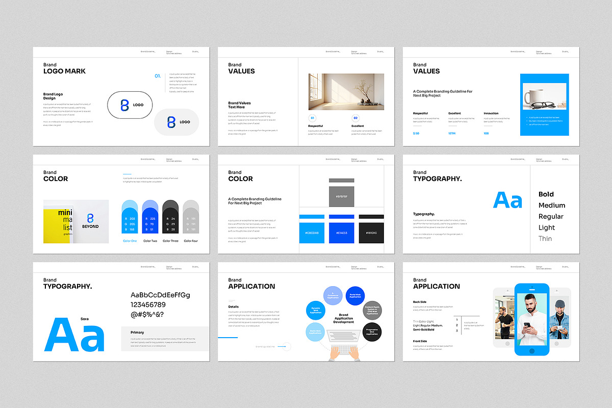 Brand Gridline Presentation Template, a Presentation Template by GenerousArt (Photo 3 of 7)