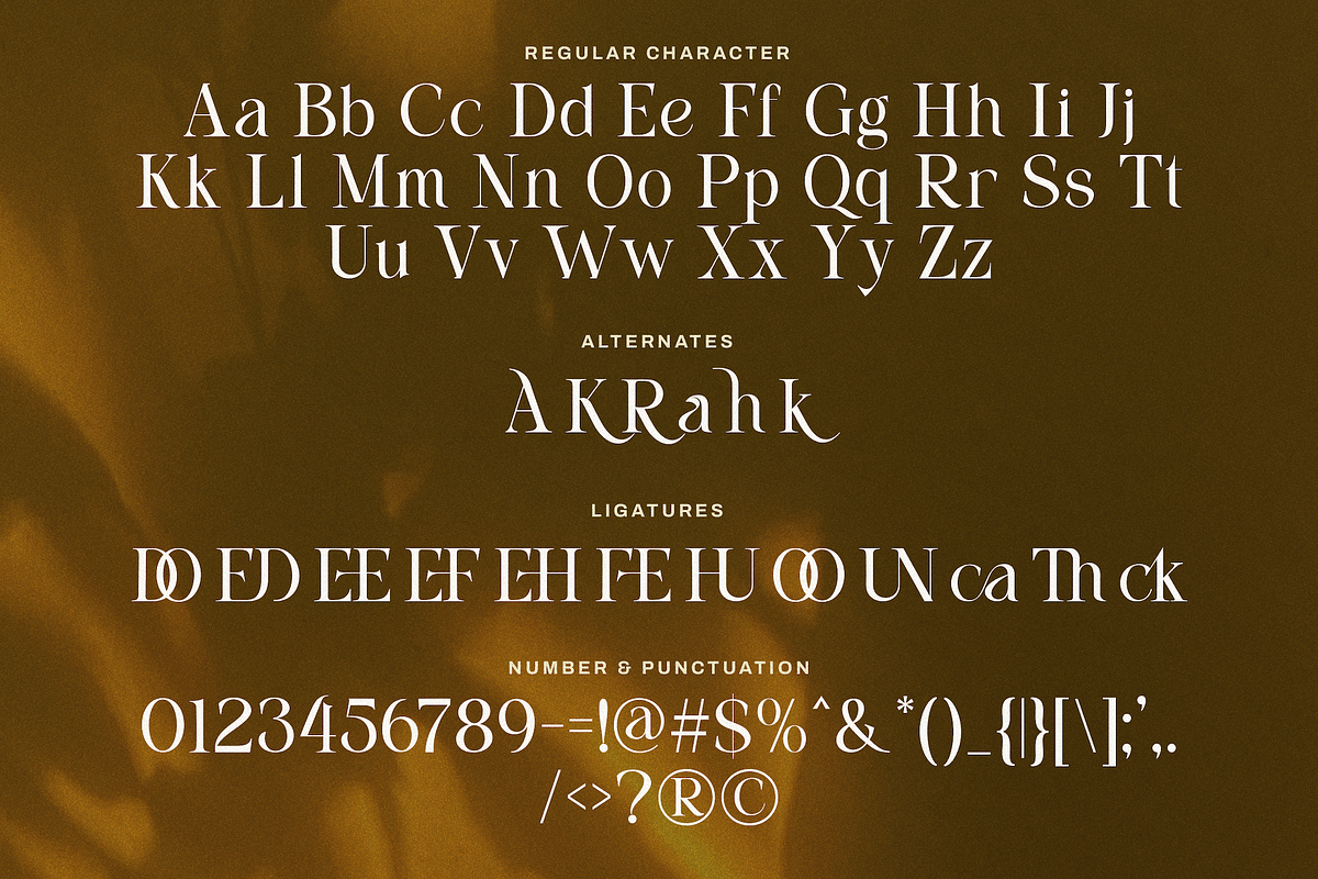 Gloomery - Beauty Luxury Serif Font, a Serif Font by PuriCreative (Photo 4 of 10)