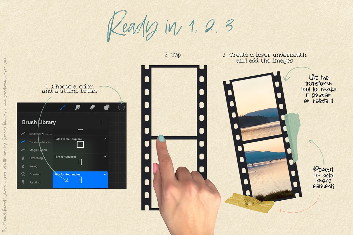 The Mood Board Wizard Brush Set, a Product Mockup by Sandra Mejia (Photo 3 of 12)