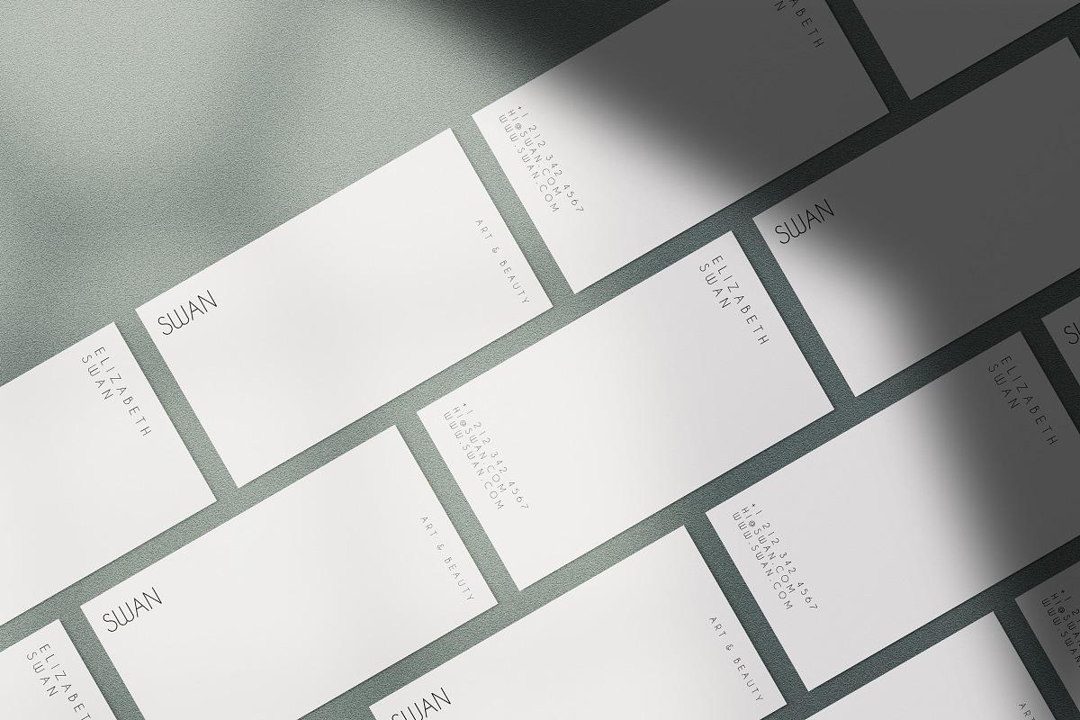 Feminine Business Cards Template, a Business Card Template by The Brand Pub (Photo 3 of 3)