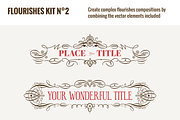 Flourishes Vector Kit N°2, an Illustration by Webalys (Thumbnail 1 of 5)