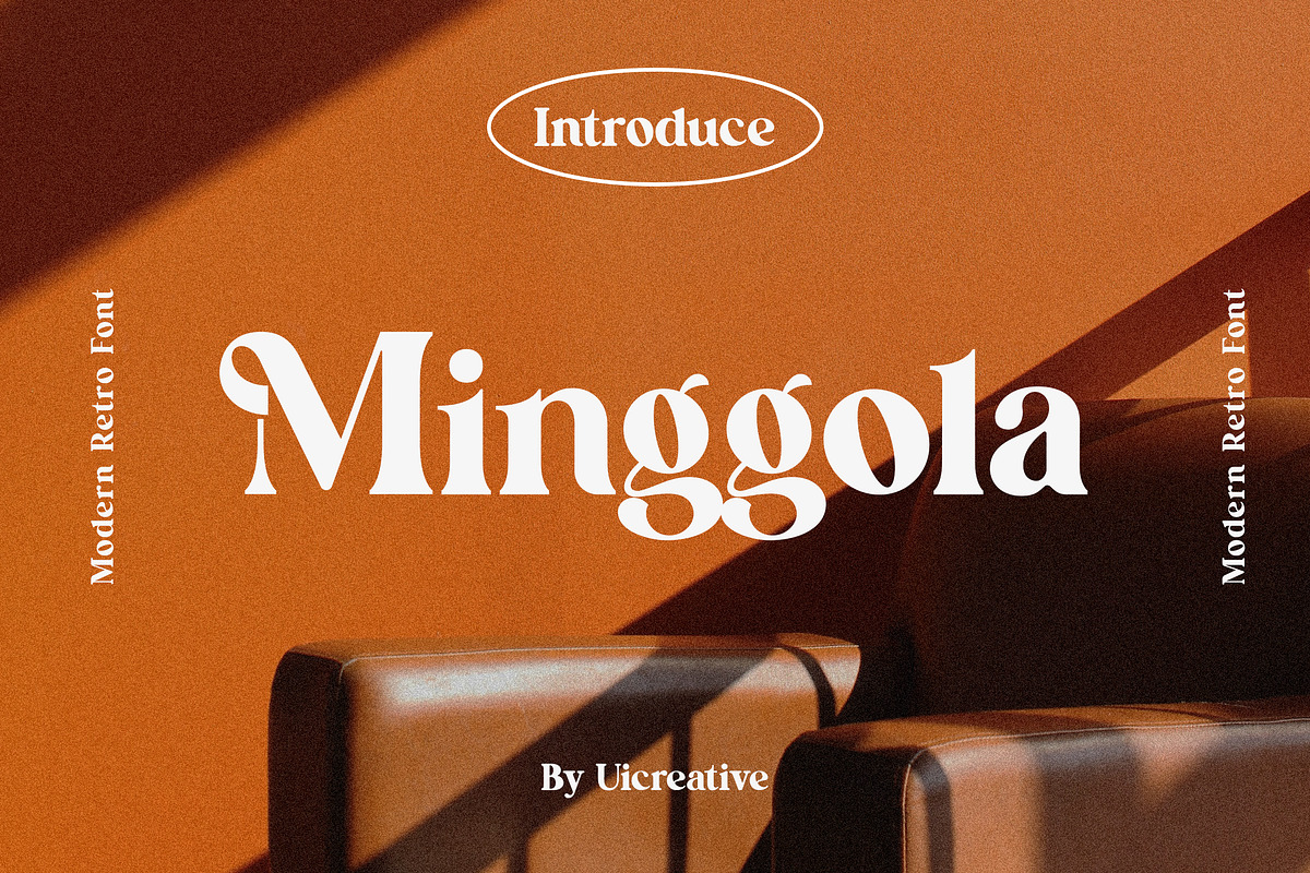 Minggola Modern Retro Serif Font, a Serif Font by UICreative (Photo 1 of 13)