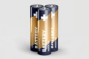 Battery AA Mock-up, a Product Mockup by zippypixelstudio (Thumbnail 8 of 9)