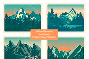 Landscapes Postage Stamp Collection, a Seasonal Illustration by JYa_Design (Thumbnail 1 of 5)