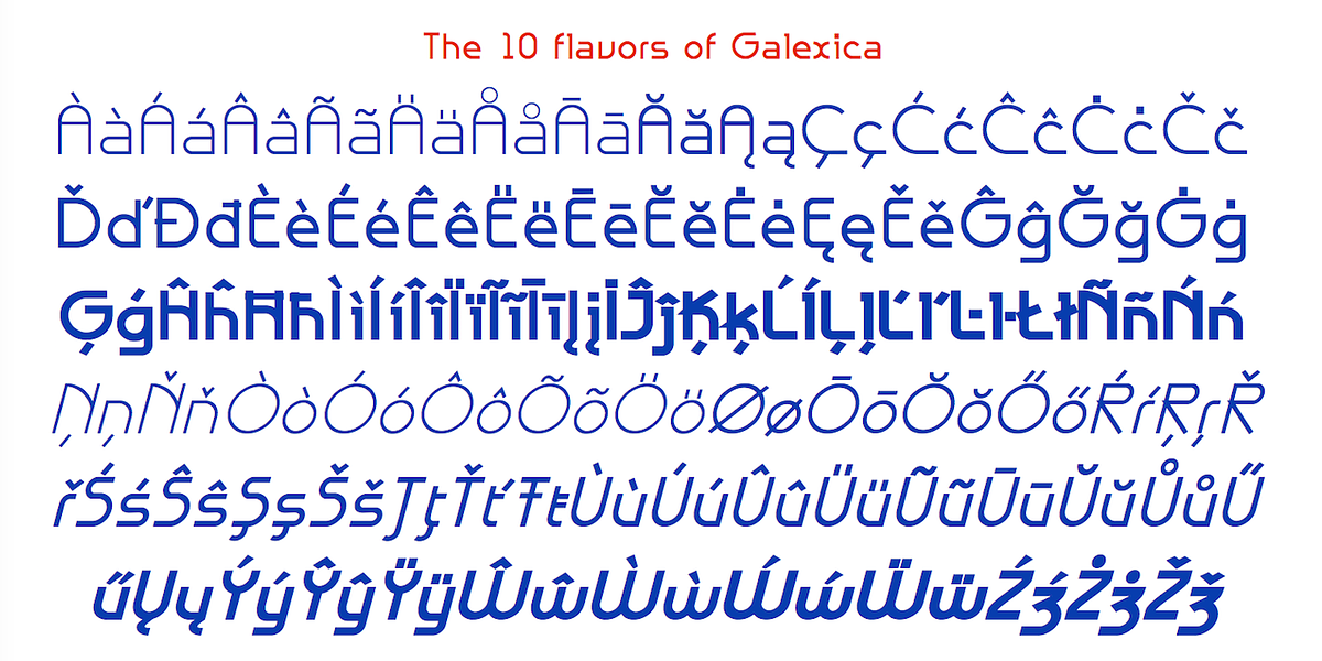 Galexica, a Sans Serif Font by Ingrimayne Type (Photo 9 of 9)