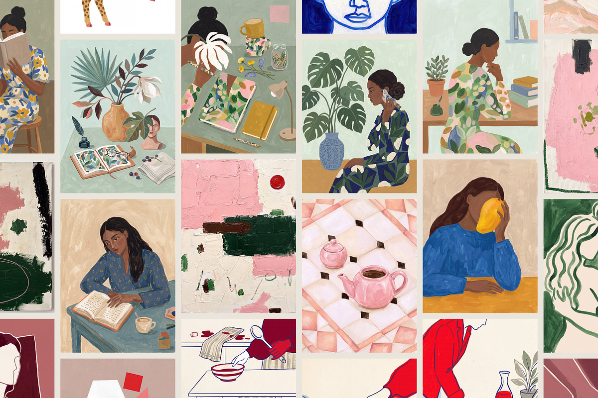 CONTEMPORARY ART PRINTS - 140 Bundle, a Background Graphic by Tomasz Ganclerz (Photo 10 of 12)