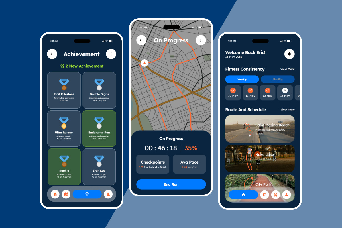 Velocite - Fitness Tracker UI Kit preview 4
