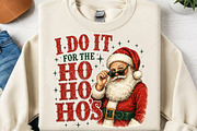 I Do It for the Ho Ho Hos Christmas, a Seasonal Illustration by Canvas Craft (Thumbnail 2 of 6)