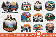 Vintage Mountain Adventure Bundle, an Illustration by Actual Pixel (Thumbnail 1 of 11)