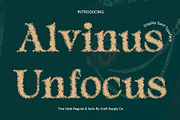Alvinus Unfocus, a Serif Font by Craft Supply Co. (Thumbnail 1 of 8)