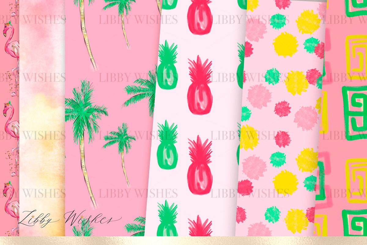 Tropical Palm Springs Patterns, a Pattern Graphic by Libby Wishes (Photo 4 of 12)