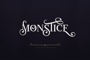Monstice Family Fonts + EXTRAS