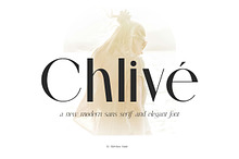 Chlive || Modern Sans Serif Font