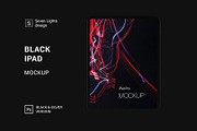 Black iPad Mockup, an iPad Mockup by Seven Lights (Thumbnail 1 of 4)