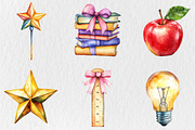 Whimsical Teacher Themed Clipart, a Seasonal Illustration by Rose Art (Thumbnail 4 of 4)