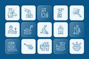 Cleaning Icon Art Set, an Outline Icon by Prosymbols (Thumbnail 5 of 7)