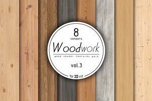 8 Wood Veneer Texture Pack Vol.3