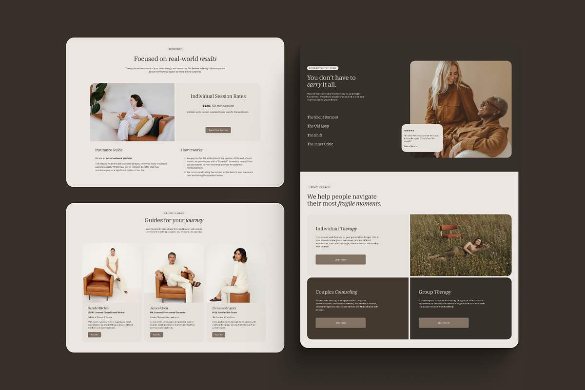 Squarespace Template for Therapists, a Squarespace Template by Glowup Online (Photo 3 of 7)