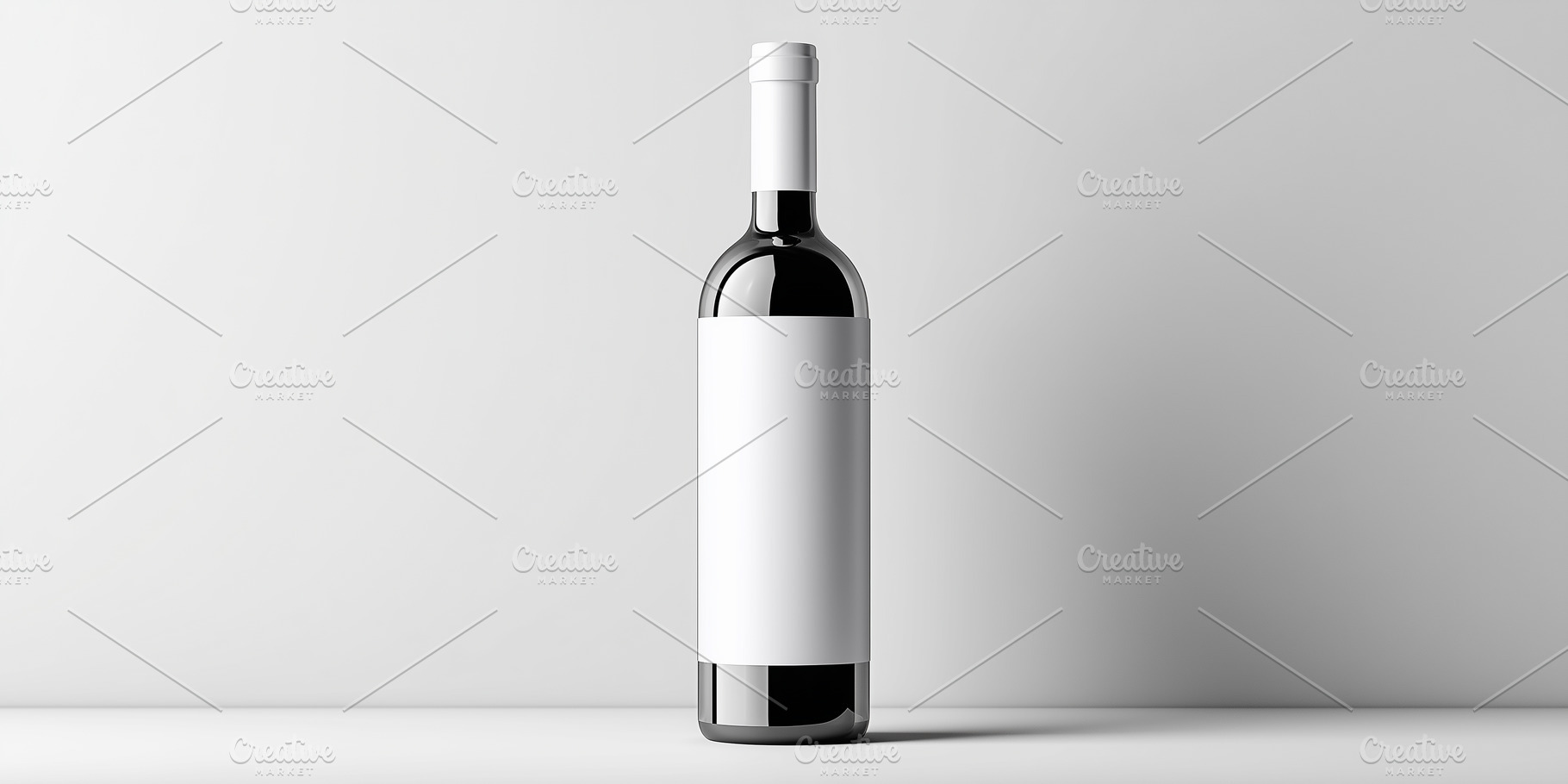 Bottle of red wine with label mockup, a Food & Drink Photo by MistyDay
