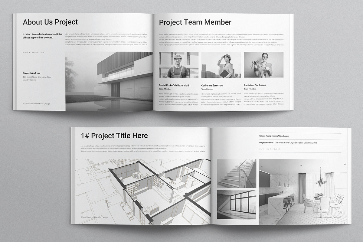 Architecture Portfolio Brochure, a Brochure Template by E-Type (Photo 3 of 8)