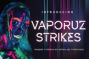 Vaporuz Strikes - Futuristic Fonts