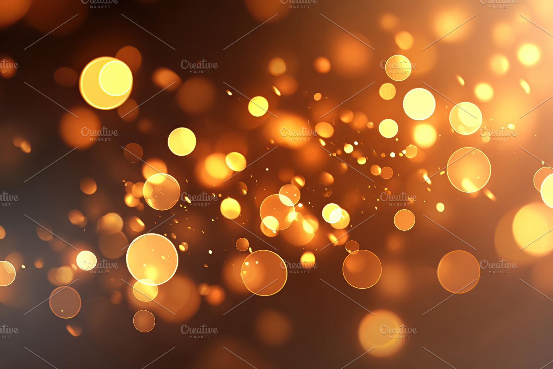 Shimmering golden lights create a dreamy atmosphere for celebrations at night, a Photo by AlyaAnd