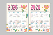 2026 Wall Calendar, a Stationery Template by Neermana (Thumbnail 4 of 4)