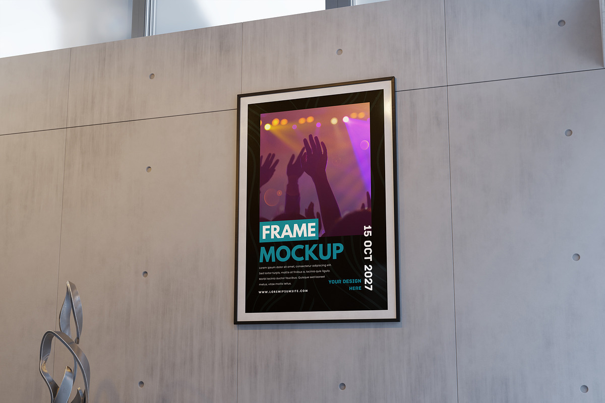 Photo Frame Mockup, an Advertising Mockup by Hazzpro_Std (Photo 3 of 5)