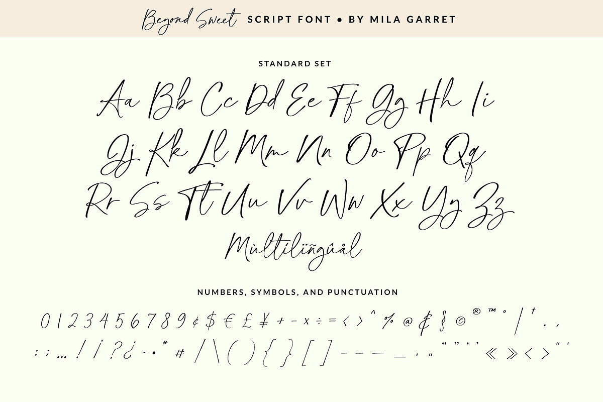 BeyondSweet Handwritten Wedding Font, a Script Font by Mila Garret (Photo 10 of 13)