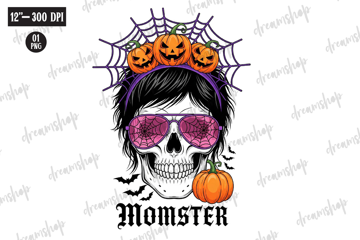 Skeleton Halloween Sublimation Bundl, an Illustration by CreationArt (Photo 3 of 10)