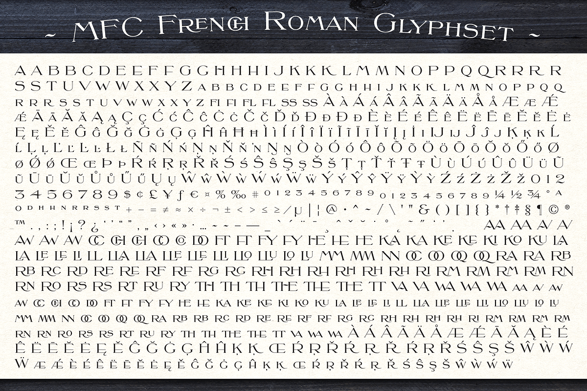 MFC French Roman preview 3