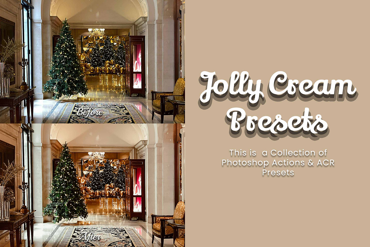 30 Jolly Cream Photoshop Collection, an Action Add-On by 3Motional (Photo 5 of 11)