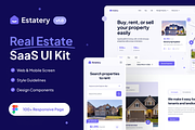 Estatery - Real Estate Web UI Kit, an UI Kit Template by dhuhacreative (Thumbnail 1 of 8)