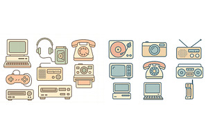Collection of vintage and modern, a Technology Photo by ZinetroN