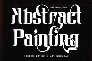 Abstract Painting Font, a Serif Font by 177Studio (Thumbnail 1 of 8)