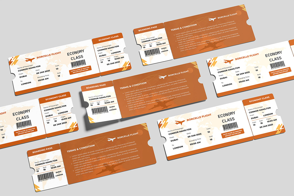 Ticket Mockup, a Product Mockup by graphictime (Photo 11 of 12)