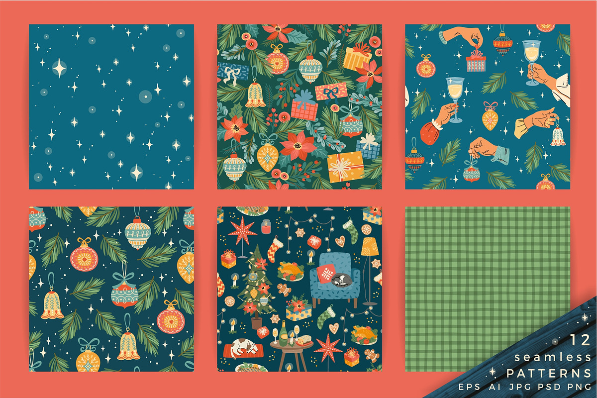 Merry Christmas! Vector collection, a Decorative Illustration by Nadia Grapes (Photo 6 of 11)