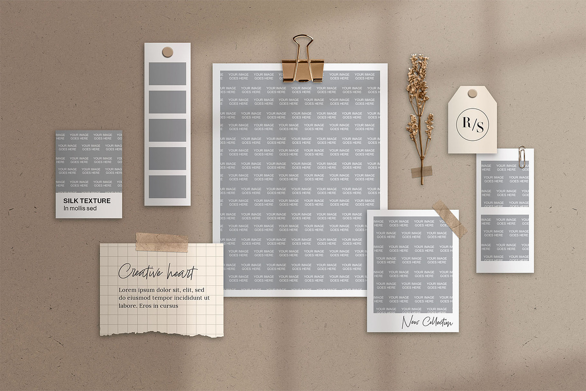 Mood Board Mockup, a Card Template by BrandPacks (Photo 2 of 2)
