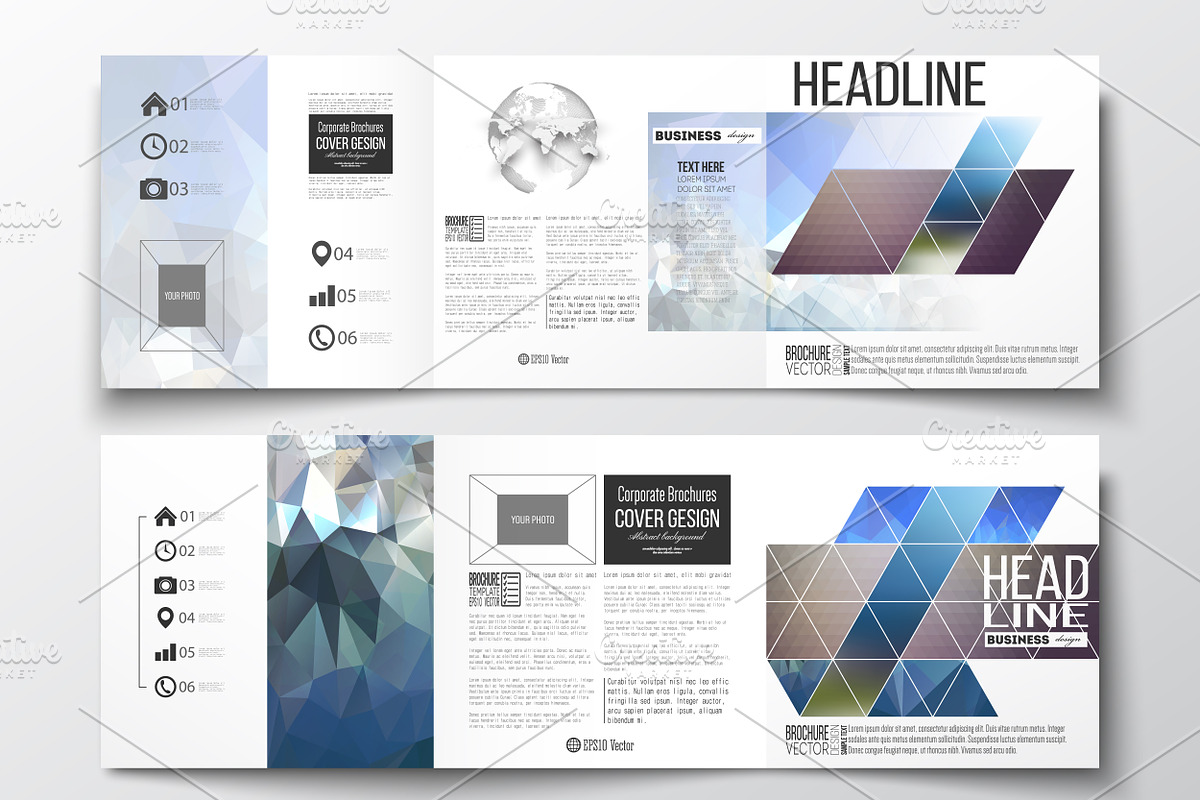 Bundle of 25 brochure templates, a Decorative Illustration by VectorShop (Photo 22 of 25)