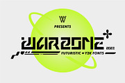 Warzone Bold Y2k Font, a Sans Serif Font by WhymoreArt (Thumbnail 1 of 12)