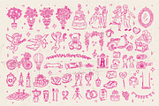 Hand Drawn Valentines Clipart Bundle, an Outline Icon by Baleee (Thumbnail 3 of 15)